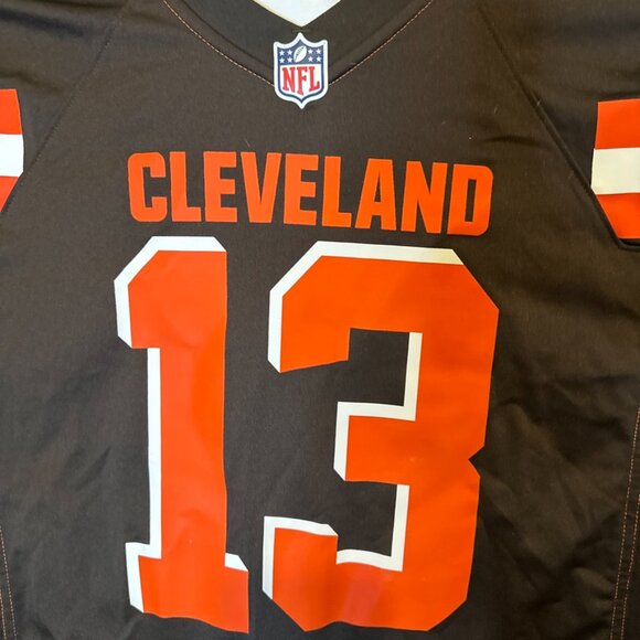 Odell Beckham Jr #13 Cleveland Browns NFL Football Jersey Large on the Field - Picture 3 of 7